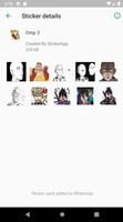 One Man Punch Sticker Wa imagem de tela 3