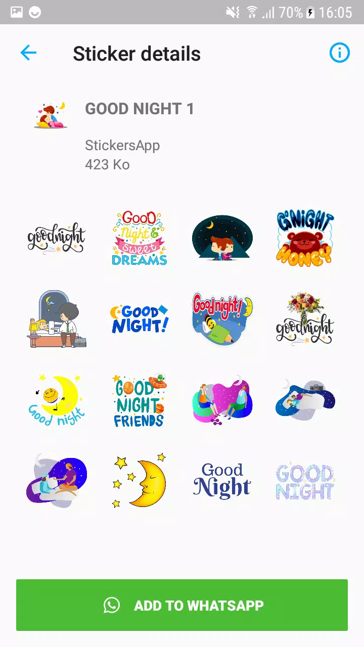 Descarga de APK de Buenas noches pegatinas para WhatsApp-WAStickerApp para Android Descarga de APK de Buenas noches pegatinas para WhatsApp-WAStickerApp para Android