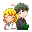 Anime love Stickers for whatsapp