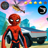 Free battleground fire : Spider Stickman RopeHero icône