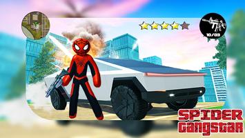Free battleground fire : Spider Stickman RopeHero Affiche