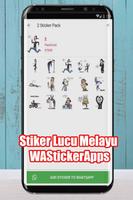 Stiker Lucu Melayu StickerApps постер