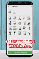 Stiker Lucu Melayu StickerApps capture d'écran 1