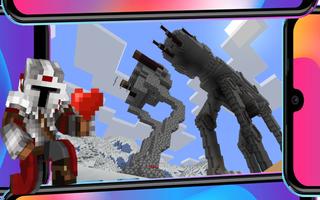 Wars at Stars mod Minecraft الملصق