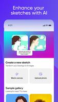 SketchAI - AI Canvas Sketching 포스터