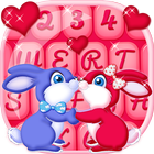 Stylish Keyboard Cute Couple icon