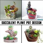 Succulent plant pot design icon