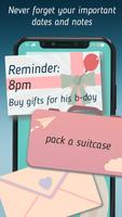 Super Cute Sticky Notes on Screen poster