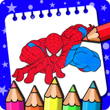 Super Hero Coloring book Game