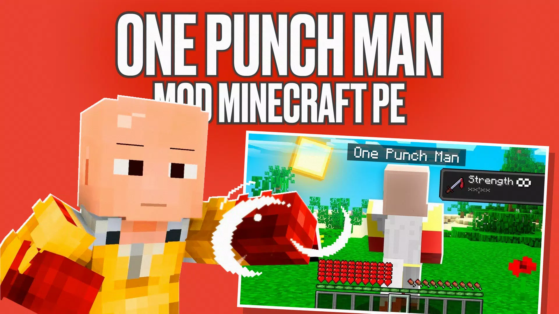 Minecraft: Pocket Edition One Punch Man Saitama, template, angle png