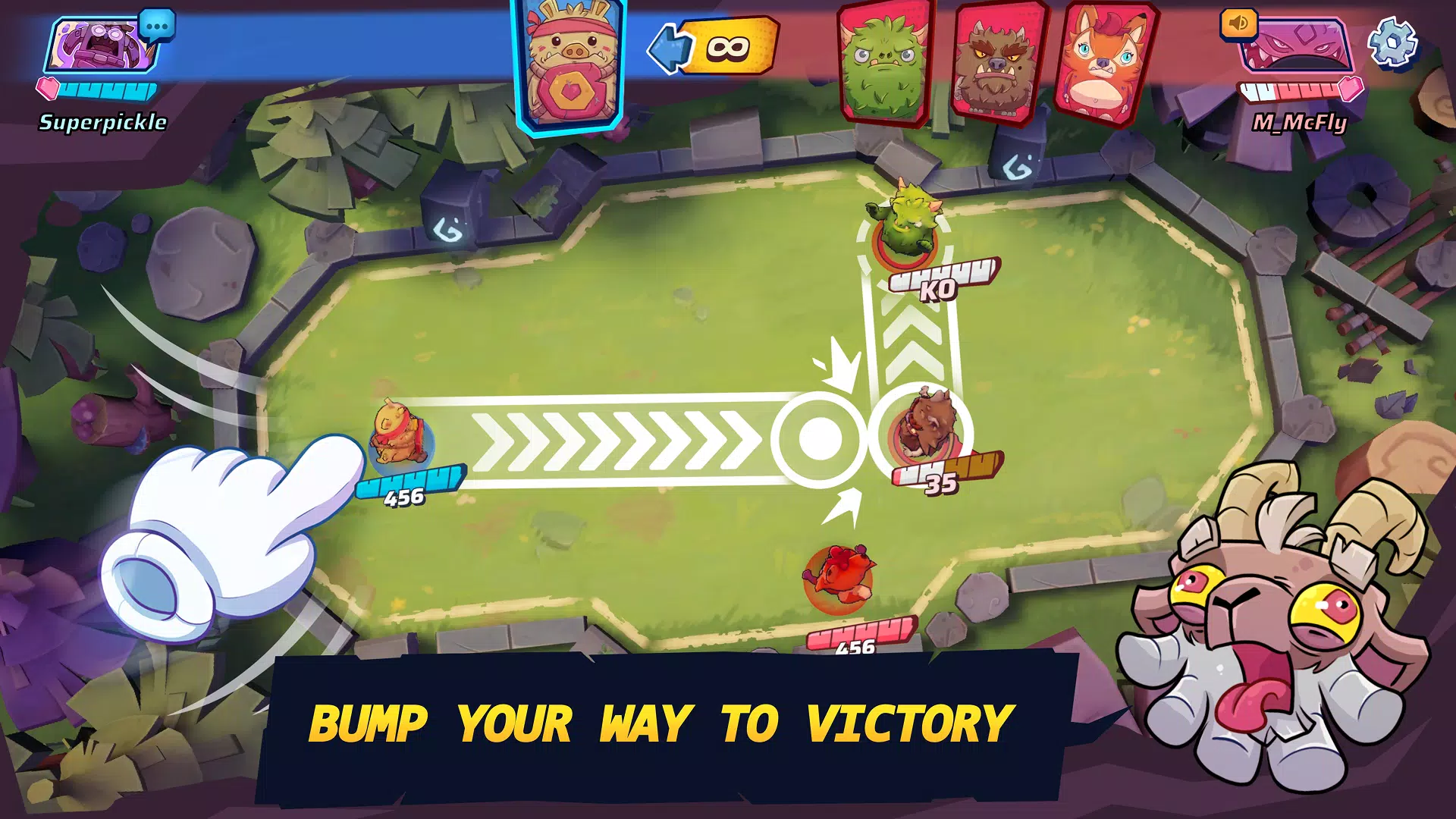 Beast Bumpers: PvP Arena Roll