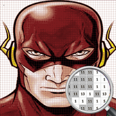 Superheroes Color by Number icon