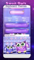 پوستر Sweet Owls Keyboard Themes