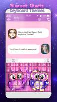 Sweet Owls Keyboard Themes screenshot 1