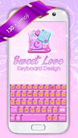 Sweet Love Keyboard Design স্ক্রিনশট 1