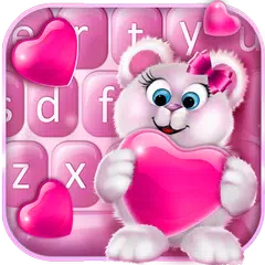 Rosa Liebe Valentine-Tastatur APK Herunterladen