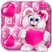 Rosa Liebe Valentine-Tastatur