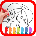 The Happy Year Coloring Book