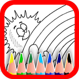 Rainbow Paint Coloring Book