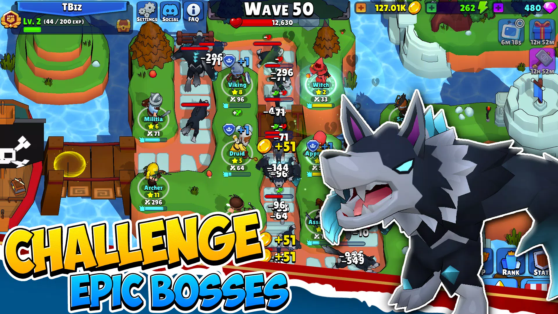 Idle Hero TD 塔防角色扮演游戏