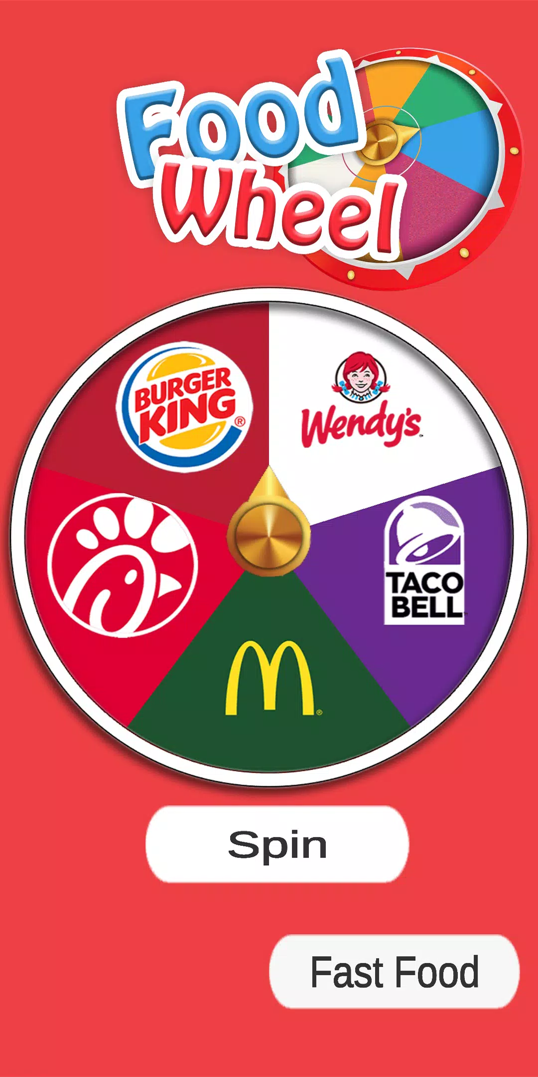 fast food wheel spin