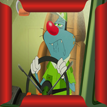 Oggy Going Car Race Game