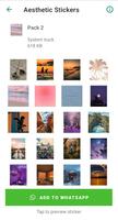Aesthetic Stickers اسکرین شاٹ 3