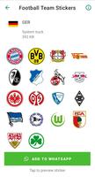 Football team Stickers Ekran Görüntüsü 1
