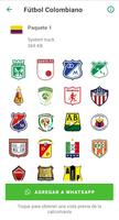 Stickers Fútbol Colombiano ポスター
