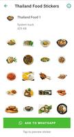 Thailand Food Stickers Affiche