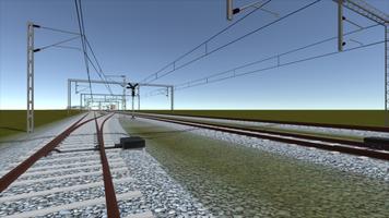 Indian Train Crossing 3D-poster