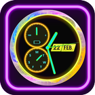 Neon Clock Live Wallpaper App icon