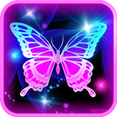 Neon Butterfly Moving Background App For Android Apk Download - aesthetic neon roblox app icon