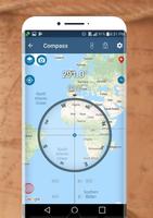 برنامه‌نما Smart Compass Pro عکس از صفحه