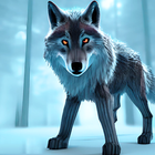 wilde fantasie wolf-simulator-icoon