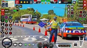 Police Bus 3D Simulator Games Poster