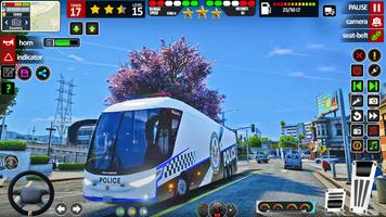 Police Bus 3D Simulator Games captura de pantalla 1