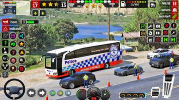 Police Bus 3D Simulator Games captura de pantalla 2