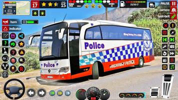 Police Bus 3D Simulator Games captura de pantalla 3
