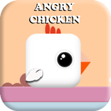 Angry Chicken - square bird - 