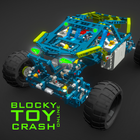 Blocky Toy Car Crash ícone