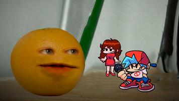 FNF Annoying Orange Pibby Mod Affiche