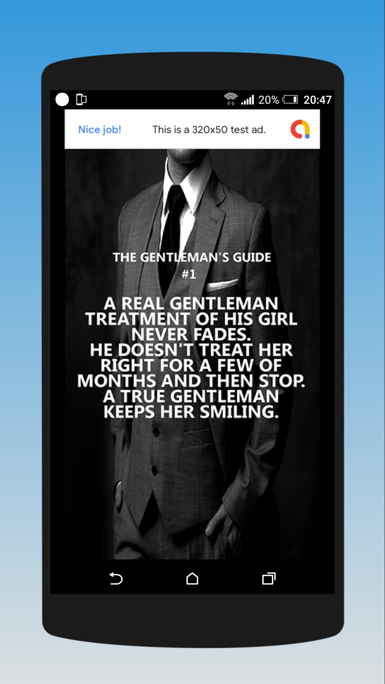 Gentleman Quotes скриншот 1.