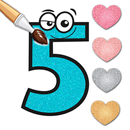 Numbers Glitter Coloring Pages APK