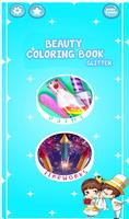 Beauty Glitter coloring game Affiche