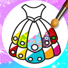 Dresses Glitter Coloring Game icon