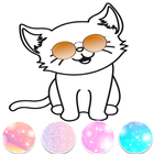 Pretty Kitty Coloring Glitter icon