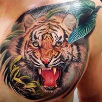 پوستر Tiger Tattoo Design