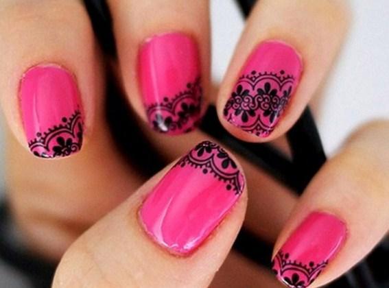 diy valentine nail design