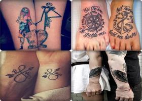 Dessins Tatouage Couple پوسٹر